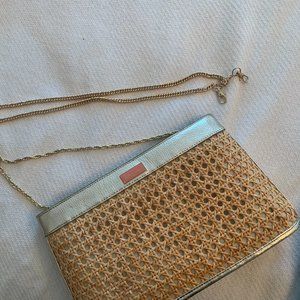 Lilly Pulitzer clutch with detachable shoulder strap